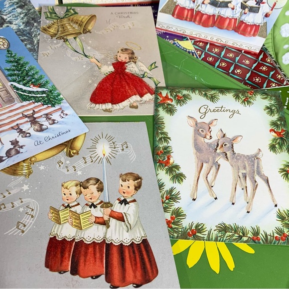 50s Vintage Christmas Cards - Picture 2 of 7